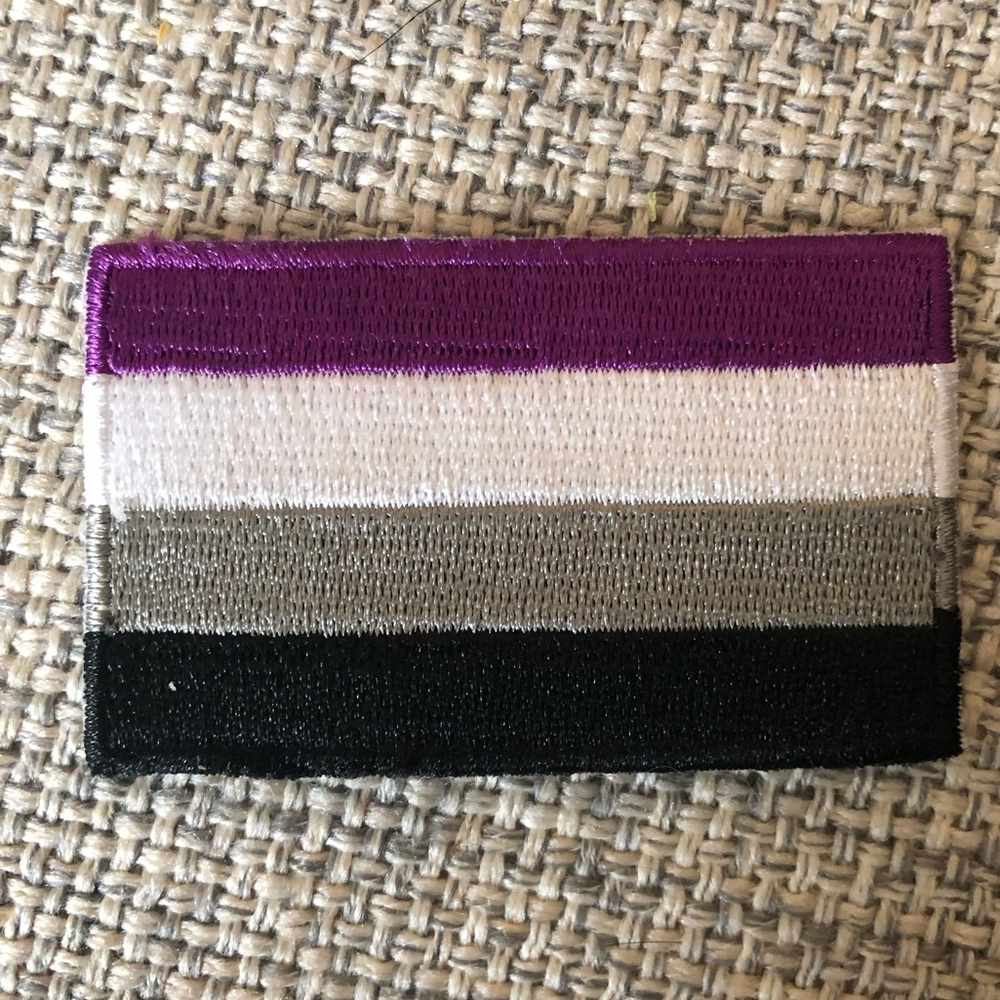 Unused asexual iron on patch